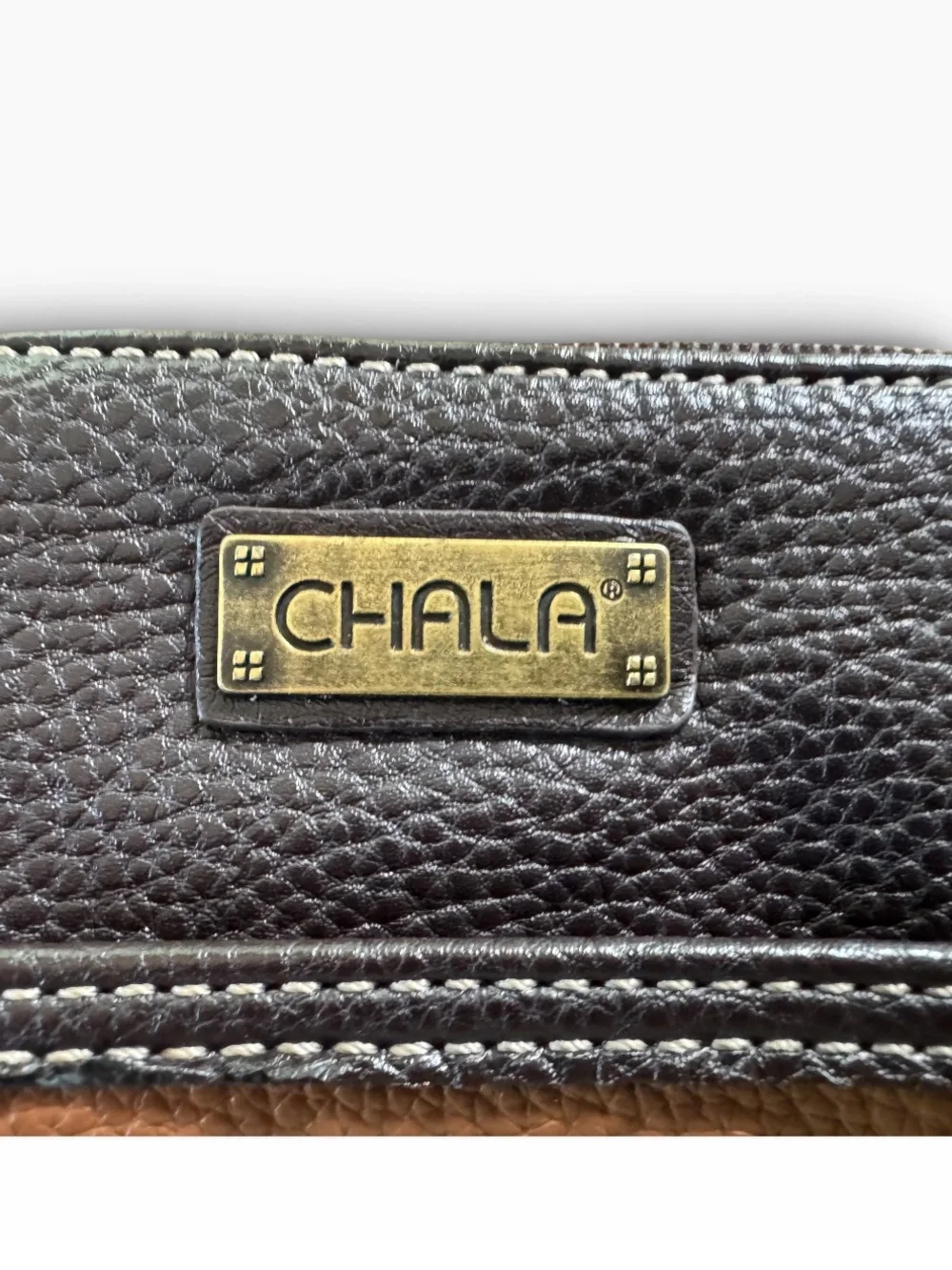 Chala Cactus Cellphone Crossbody Bag Brown Vegan Leather Smartphone Purse
